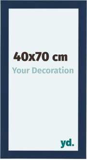 Fotolijst 40x70 cm - Donkerblauw Geveegd - MDF - Como