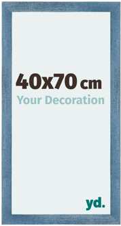 Fotolijst 40x70 cm - Helder Blauw Geveegd - MDF - Mura