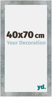 Fotolijst 40x70 cm - IJzer Geveegd - MDF - Mura