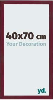 Fotolijst 40x70 cm - Wijnrood Geveegd - MDF - Bologna