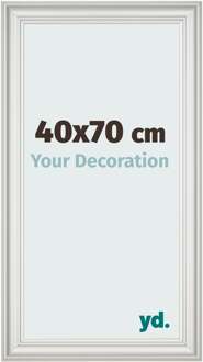 Fotolijst 40x70 cm - Wit Geveegd - MDF - Lazio