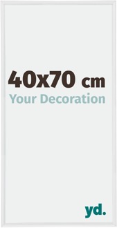 Fotolijst 40x70 cm - Wit Hoogglans - Kunststof - Annecy