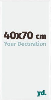 Fotolijst 40x70 cm - Wit Hoogglans - Kunststof - Evry