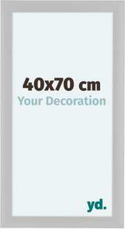 Fotolijst 40x70 cm - Wit - Houtnerf - MDF - Como Wit Houtnerf