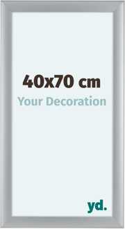 Fotolijst 40x70 cm - Zilver Mat - MDF - Como