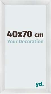 Fotolijst 40x70 cm - Zilver Mat - MDF - Pisa