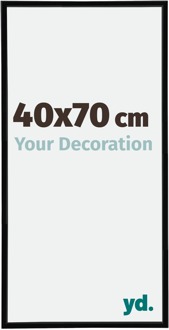 Fotolijst 40x70 cm - Zwart Hoogglans - Kunststof - Annecy