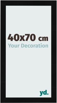 Fotolijst 40x70 cm - Zwart Hoogglans - MDF - Pisa