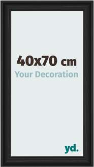 Fotolijst 40x70 cm - Zwart Houtnerf - MDF - Lazio