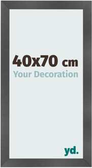 Fotolijst 40x70 cm - Zwart Mat - MDF - Pisa