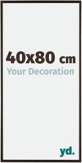 Fotolijst 40x80 cm - Antraciet - Kunststof - Evry