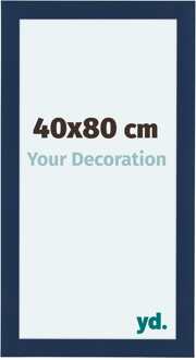 Fotolijst 40x80 cm - Donkerblauw Geveegd - MDF - Como