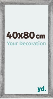 Fotolijst 40x80 cm - Grijs Geveegd - MDF - Mura