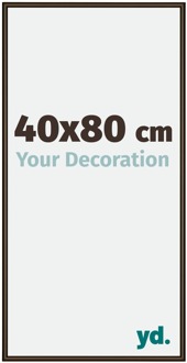 Fotolijst 40x80 cm - Walnoot Structuur - Aluminium - New York