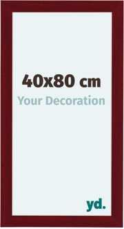 Fotolijst 40x80 cm - Wijnrood Geveegd - MDF - Como