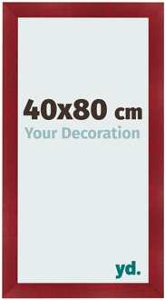 Fotolijst 40x80 cm - Wijnrood Geveegd - MDF - Pisa