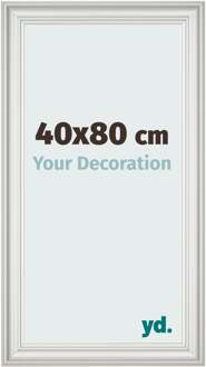 Fotolijst 40x80 cm - Wit Geveegd - MDF - Lazio