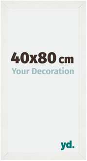 Fotolijst 40x80 cm - Wit Geveegd - MDF - Mura
