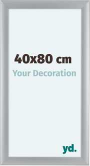 Fotolijst 40x80 cm - Zilver Mat - MDF - Como