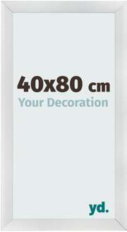 Fotolijst 40x80 cm - Zilver Mat - MDF - Pisa