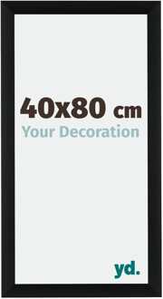 Fotolijst 40x80 cm - Zwart Geborsteld - Aluminium - Tucson