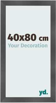 Fotolijst 40x80 cm - Zwart Mat - MDF - Pisa