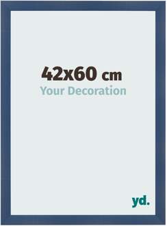 Fotolijst 42x60 cm - Donkerblauw Geveegd - MDF - Pisa