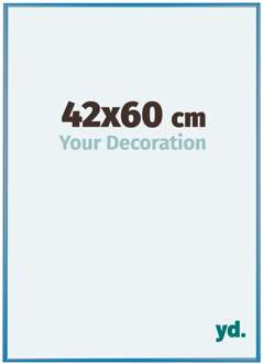 Fotolijst 42x60 cm - Staal Blauw - Aluminium - Kent