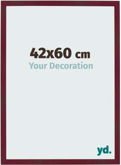 Fotolijst 42x60 cm - Wijnrood Geveegd - MDF - Bologna