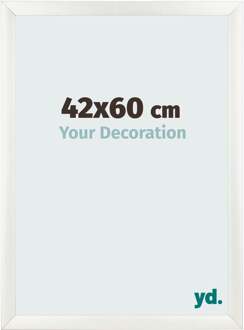 Fotolijst 42x60 cm - Wit Geveegd - MDF - Pisa