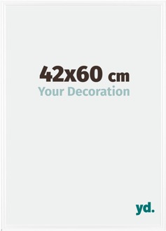 Fotolijst 42x60 cm - Wit Hoogglans - Kunststof - Bordeaux