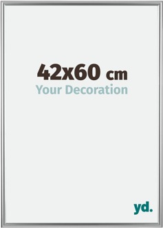 Fotolijst 42x60 cm - Zilver - Kunststof - Bordeaux