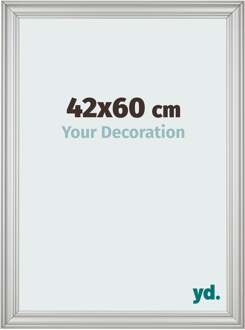 Fotolijst 42x60 cm - Zilver Mat - MDF - Lazio