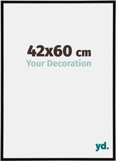 Fotolijst 42x60 cm - Zwart Hoogglans - Kunststof - Annecy