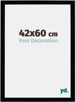 Fotolijst 42x60 cm - Zwart Hoogglans - MDF - Mura