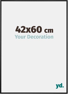 Fotolijst 42x60 cm - Zwart Mat - Aluminium - Austin