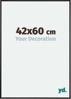 Fotolijst 42x60 cm - Zwart Mat - Aluminium - Kent