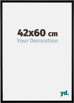 Fotolijst 42x60 cm - Zwart Mat - Kunststof - Bordeaux