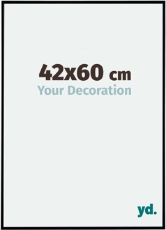 Fotolijst 42x60 cm - Zwart Mat - Kunststof - Evry