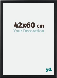 Fotolijst 42x60 cm - Zwart Mat - MDF - Catania