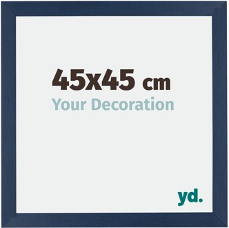 Fotolijst 45x45 cm - Donkerblauw Geveegd - MDF - Mura