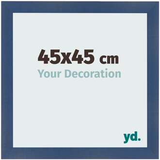 Fotolijst 45x45 cm - Donkerblauw Geveegd - MDF - Pisa