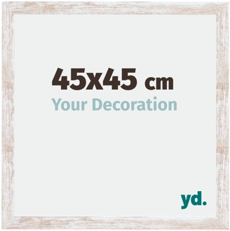 Fotolijst 45x45 cm - White Wash - MDF - Catania