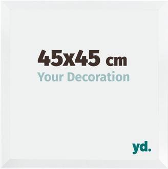 Fotolijst 45x45 cm - Wit Mat - MDF - Catania