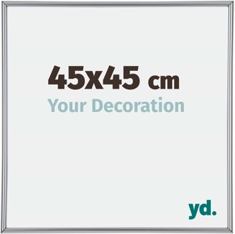 Fotolijst 45x45 cm - Zilver Hoogglans - Kunststof - Annecy