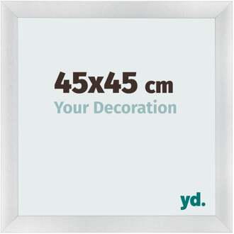 Fotolijst 45x45 cm - Zilver Mat - MDF - Pisa
