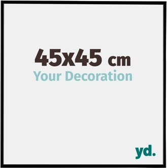 Fotolijst 45x45 cm - Zwart Mat - Kunststof - Evry