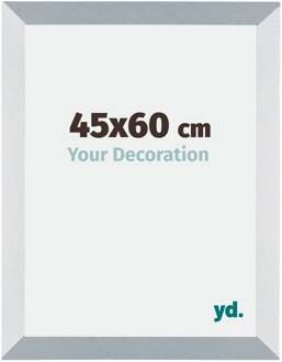 Fotolijst 45x60 cm - Aluminium - Geborsteld - MDF - Mura Aluminium Geborsteld
