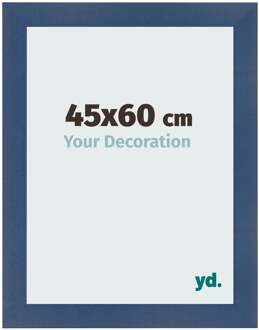 Fotolijst 45x60 cm - Donkerblauw Geveegd - MDF - Pisa