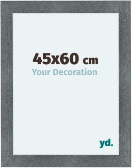Fotolijst 45x60 cm - IJzer Geveegd - MDF - Como